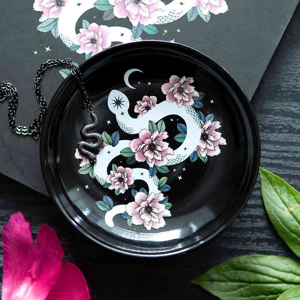 Something Different - Floral Snake Decoratie schaaltje - Zwart